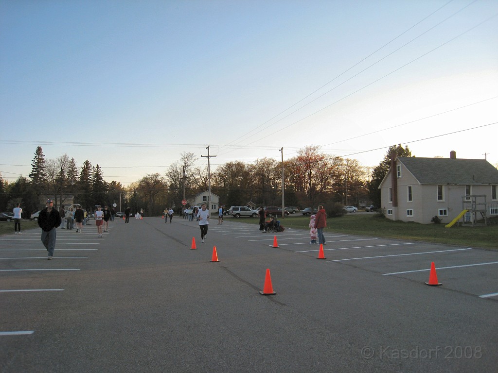 Mackinaw Bridge Race 2008-05 0146.jpg - Heading into the finish chute to the timing mats.